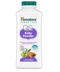 Himalaya Baby Powder packaging shows a gentle, travel-friendly container for daily care