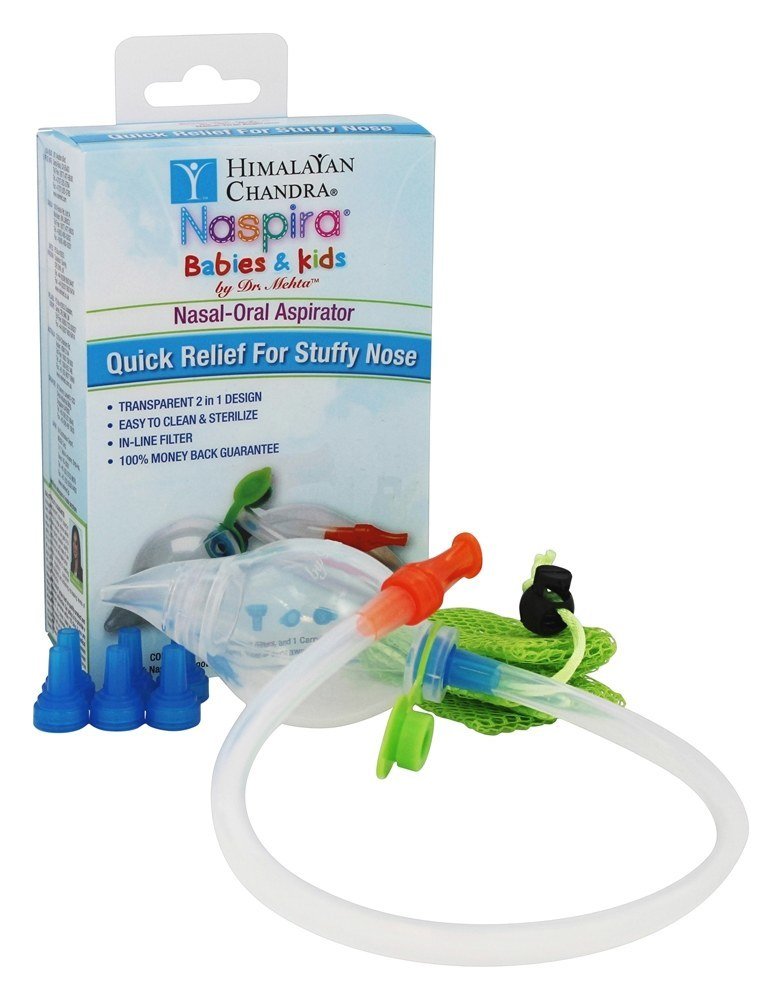 Himalayan Chandra Naspira aspirator closeup for gentle nasal relief in babies.