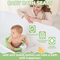 Himold baby bath seat foldable arms makes sit-and-play easy for parents.