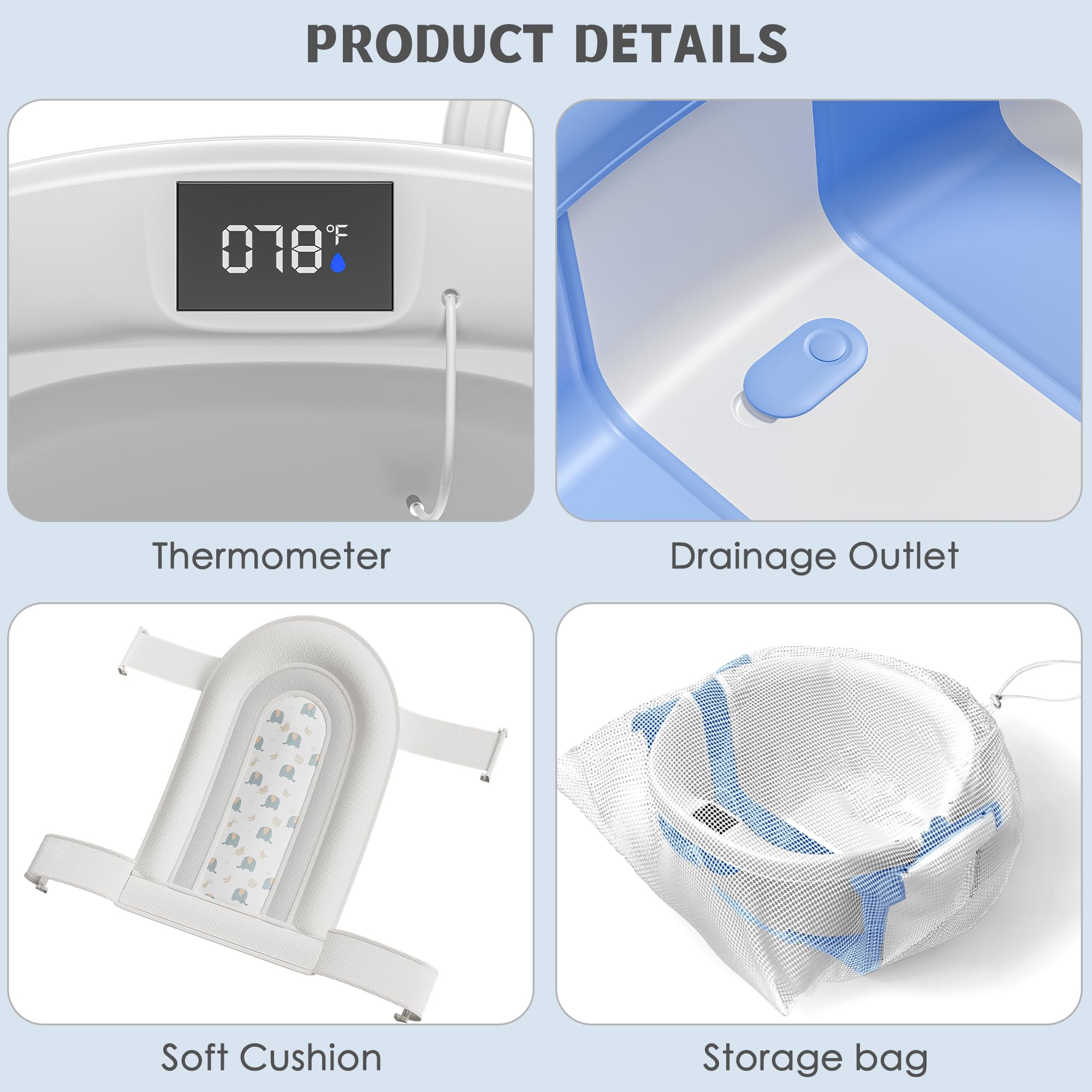 Himold upgraded cushion supports head and neck during longer soaks