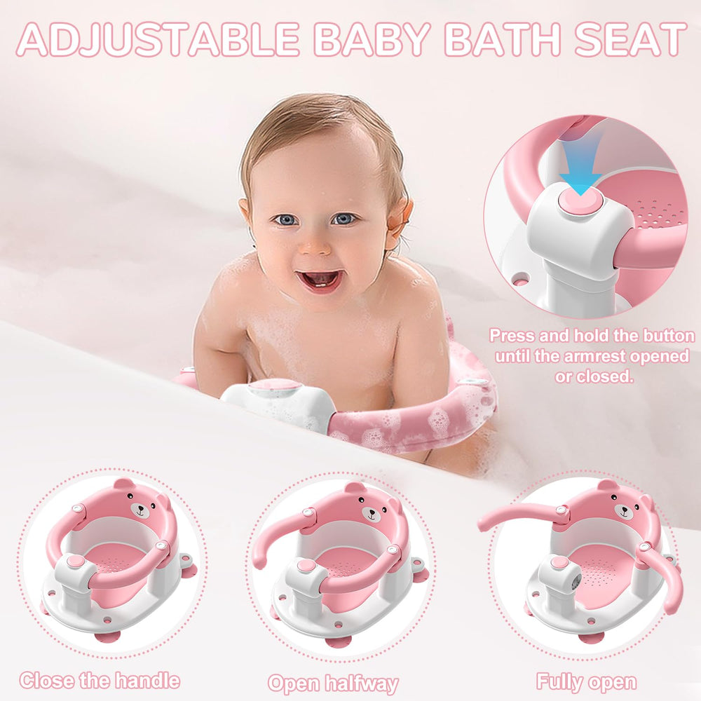 Himold ergonomic bath chair supporting baby's head and back