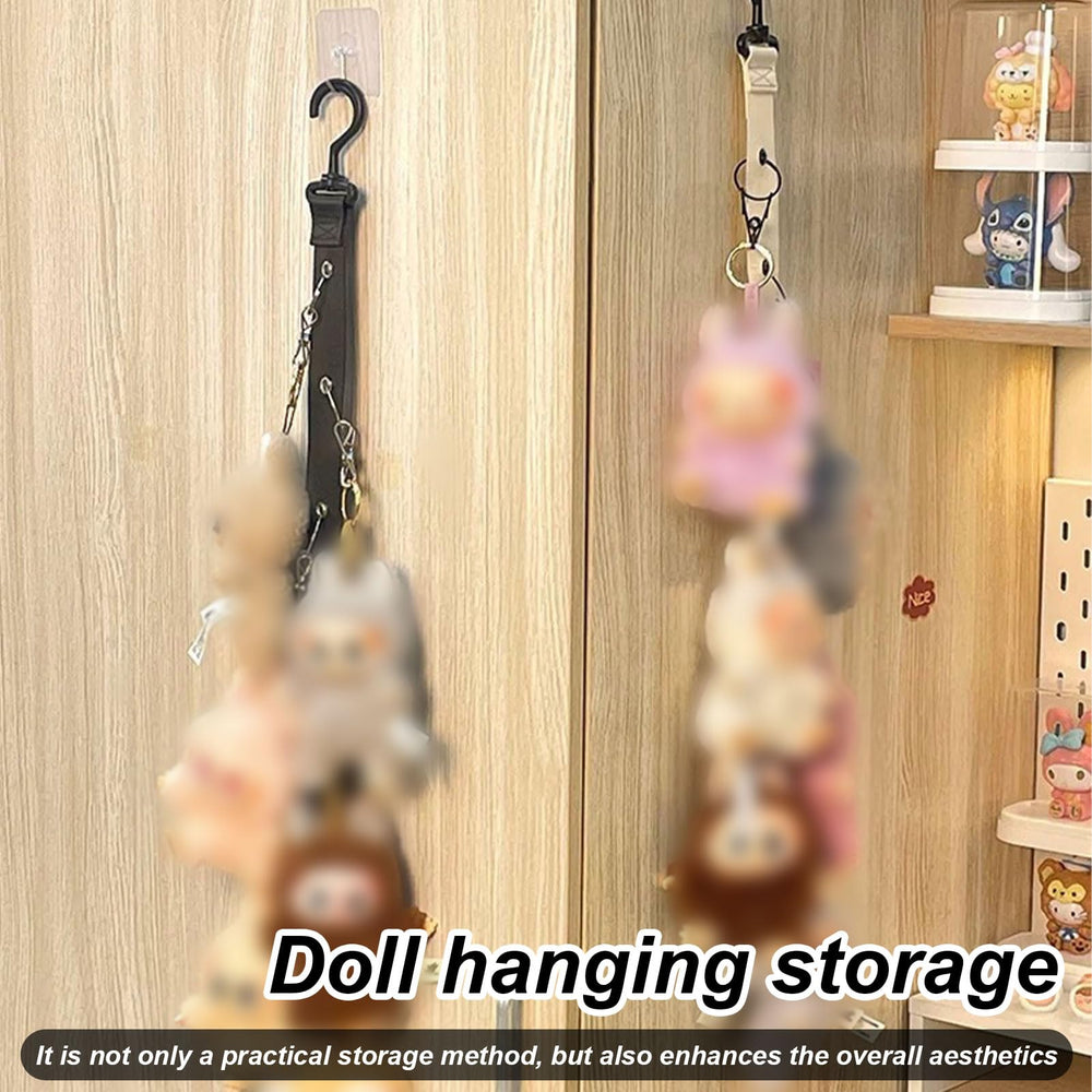 Hinbkenla nursery-friendly display straps simplify plush toy organization.