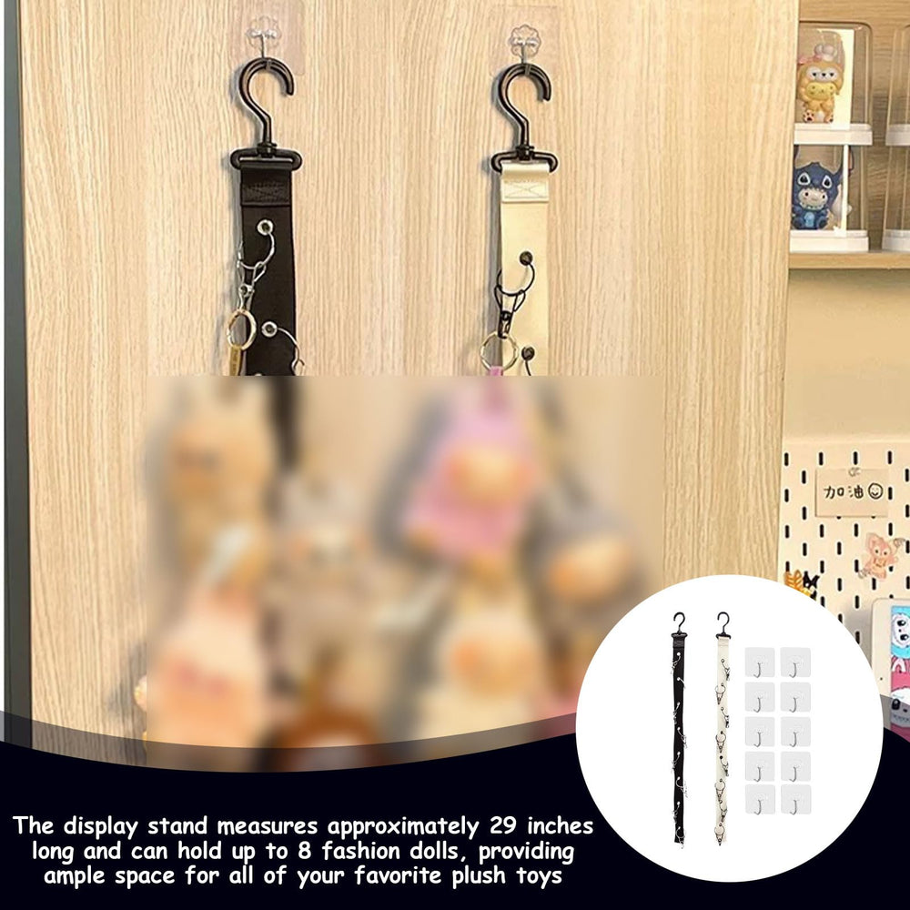 Hinbkenla ten hooks allow flexible toy arrangement and decor options.