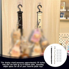 Hinbkenla ten hooks allow flexible toy arrangement and decor options.