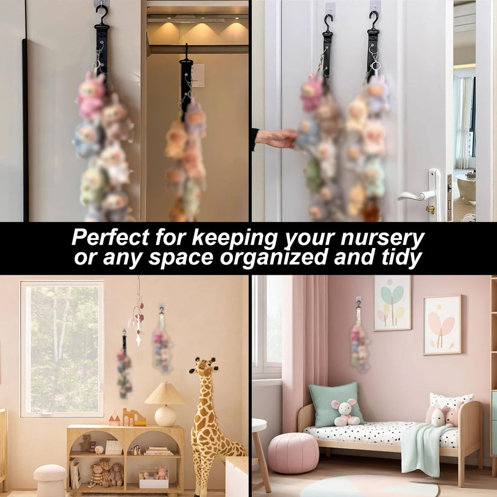 Hinbkenla wall or over-door display adds decorative, space-saving storage.