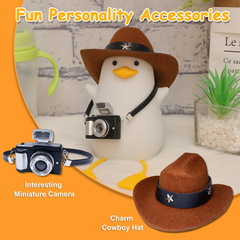 Hinittey Cowboy Duck Night Light adds charming bedside decor.