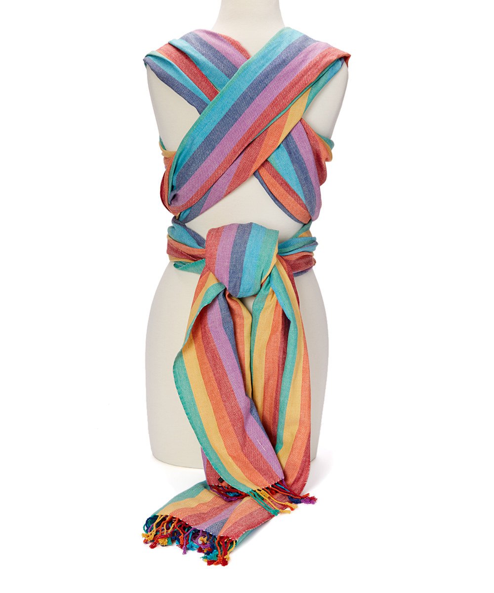 Hip Baby Wrap front carry setup demonstrates hands-free babywearing.