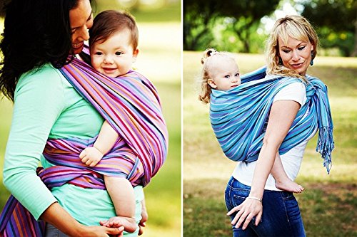 Hip Baby Wrap hip carry view highlights versatile carrying options.
