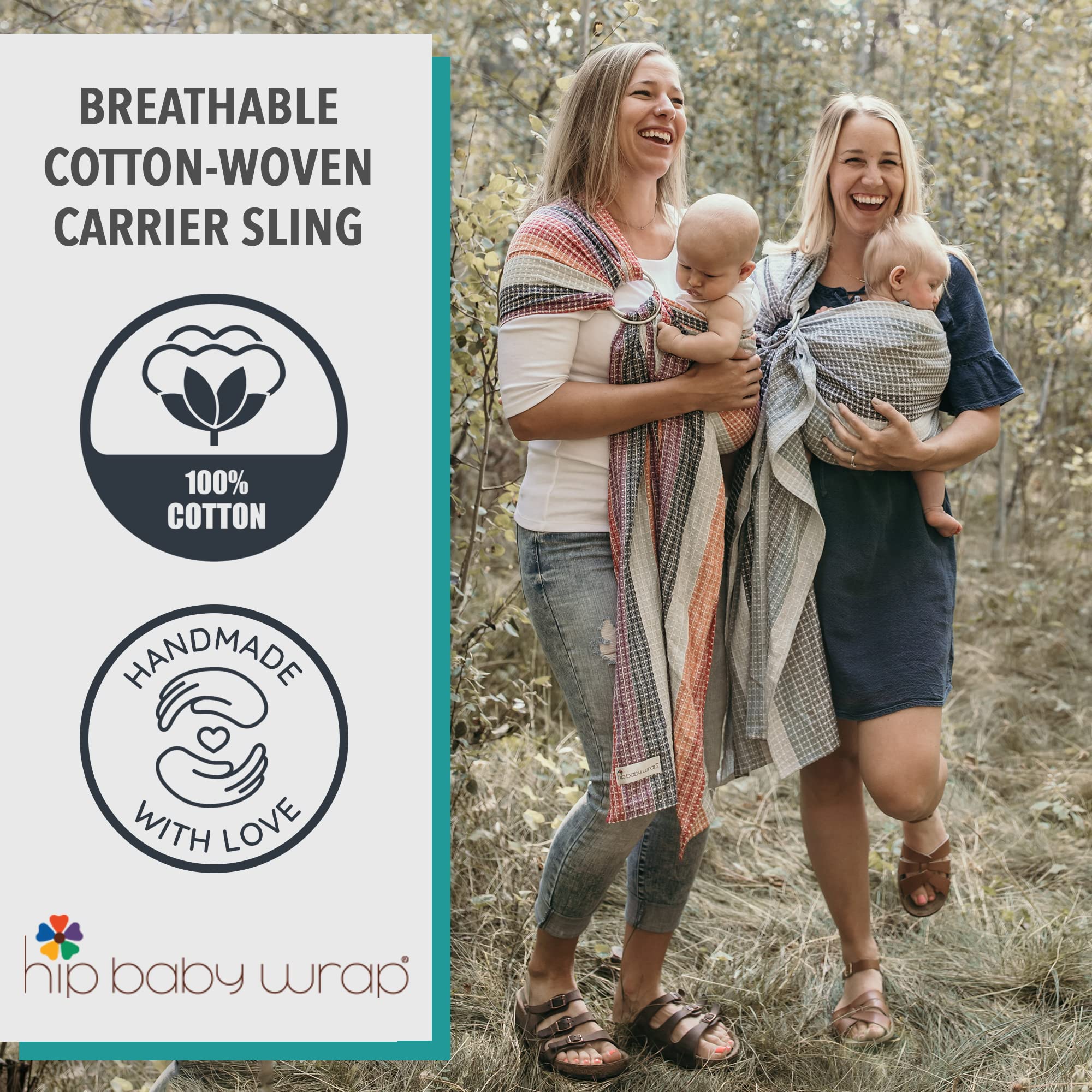 Hip Baby Wrap infant-carrier-drape enables discreet nursing with a stylish cover