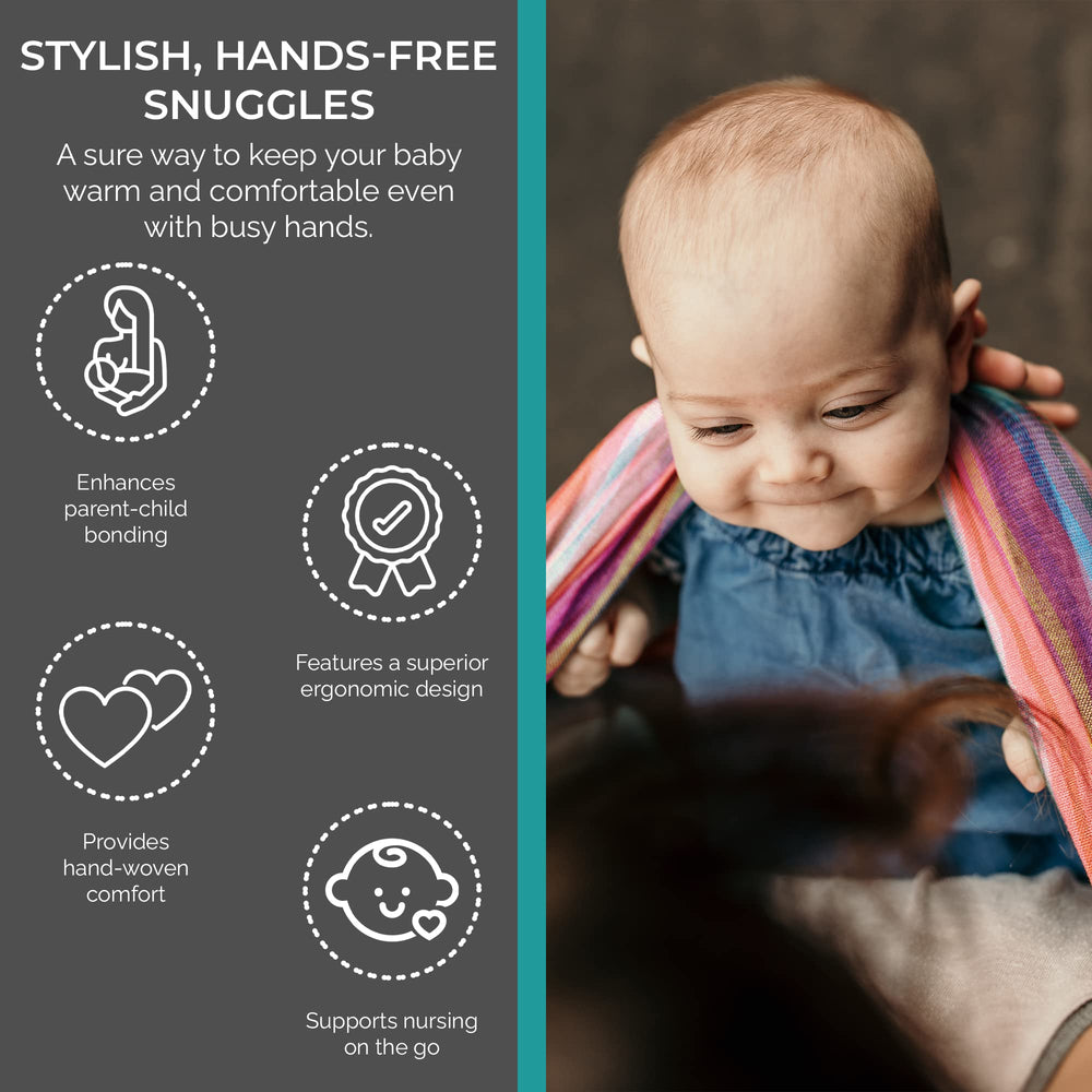 Hip Baby Wrap machine-washable care for busy parents.