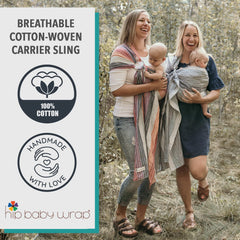 Hip Baby Wrap hip carry ready for growing toddlers during daily activities