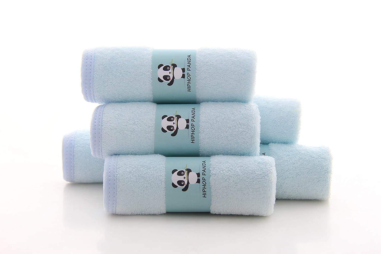 HIPHOP PANDA baby-routine washcloths in use; versatile daily care.