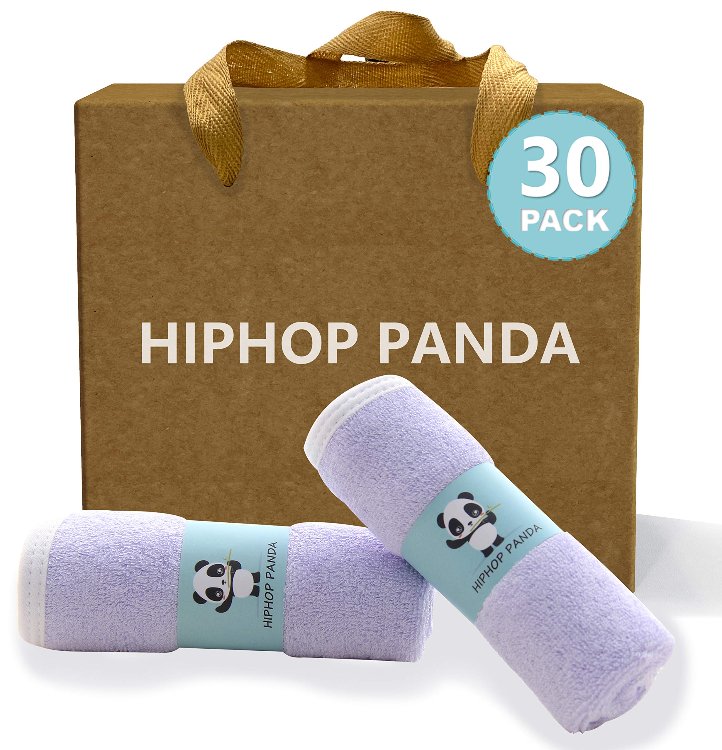 HIPHOP PANDA baby washcloths ultra-soft two-layer closeup for gentle newborn care