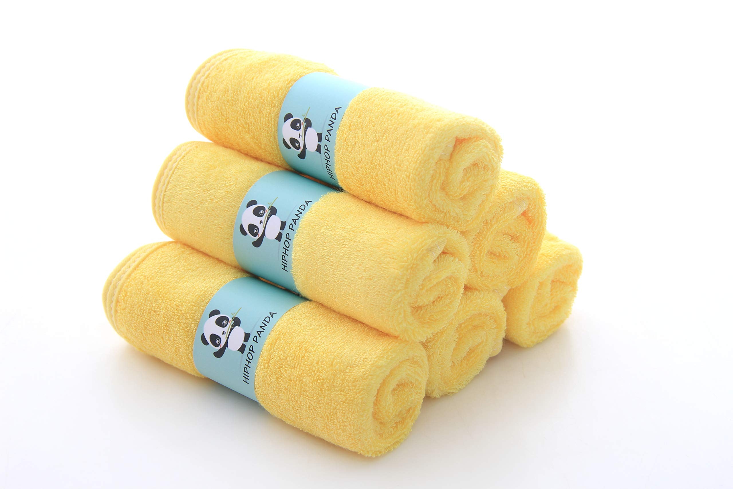 HIPHOP PANDA bamboo rayon soft touch washcloth delivers silky softness for delicate baby skin.