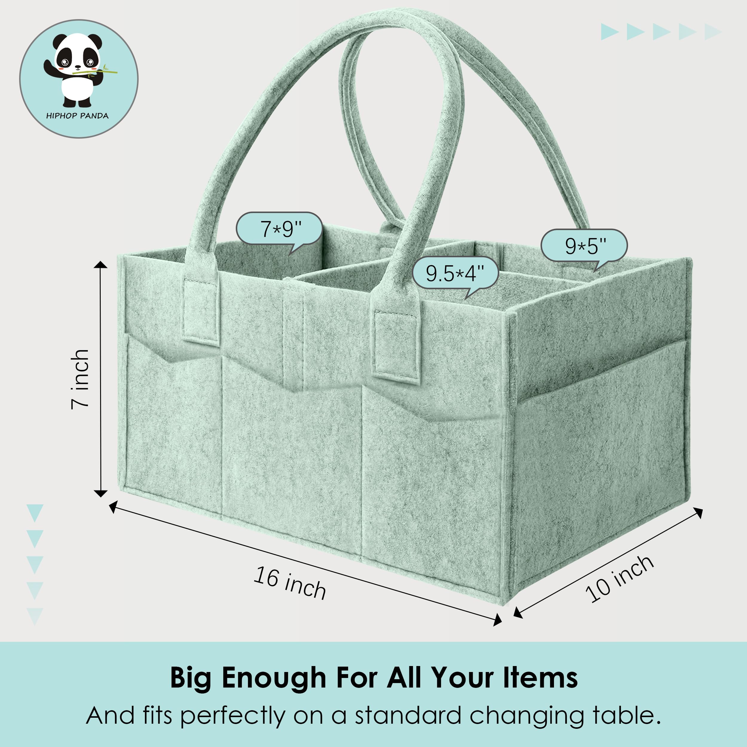 HIPHOP PANDA car organizer use during travels with baby essentials.