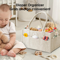 HIPHOP PANDA diaper caddy removable-divider enables customizable organization