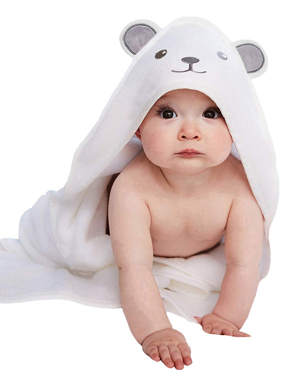 HIPHOP PANDA hooded towel bamboo rayon for ultra-soft after-bath warmth
