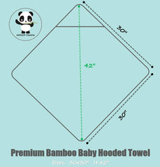 HIPHOP PANDA hooded towel bear-ears hood detail adds adorable style and cozy warmth