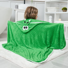 HIPHOP PANDA newborn hooded towel ideal for swaddling and post-bath warmth