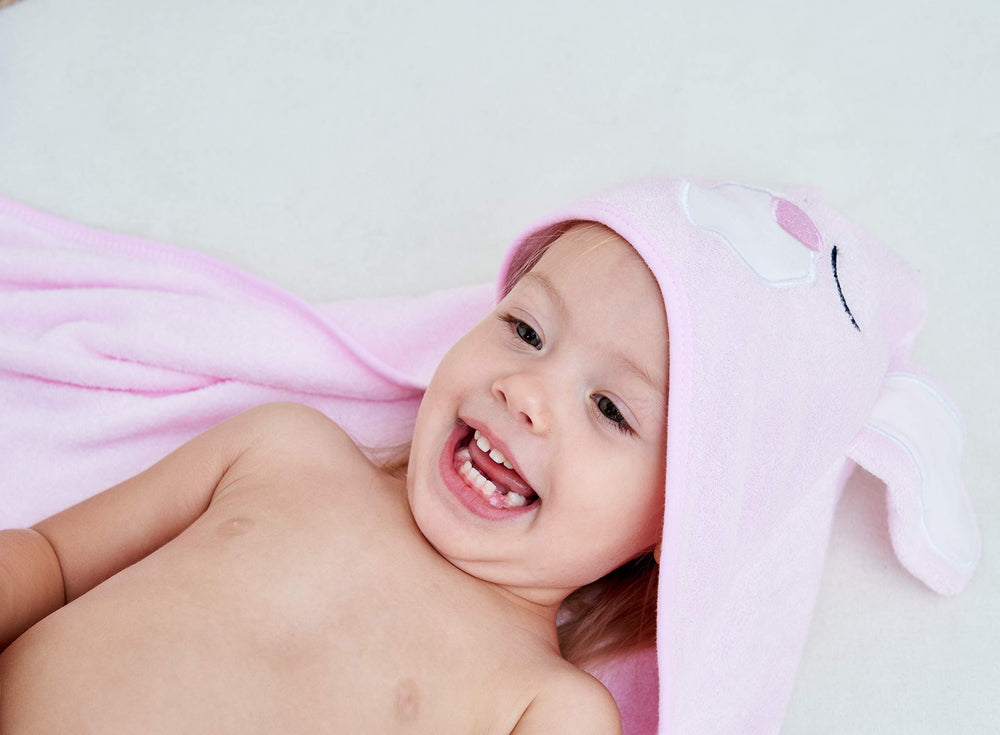 HipHop Panda hooded towel versatile use as blanket or mat cover.