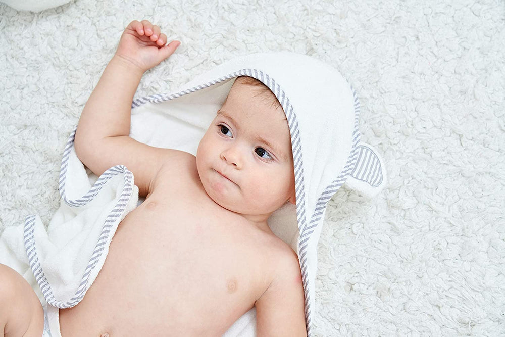 HIPHOP PANDA hooded towel versatile—swaddle, blanket, or changing mat cover.