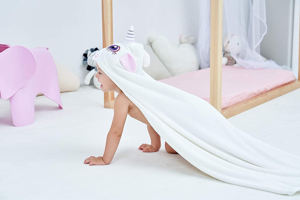 HIPHOP PANDA hooded towel can be used as swaddle or changing mat cover