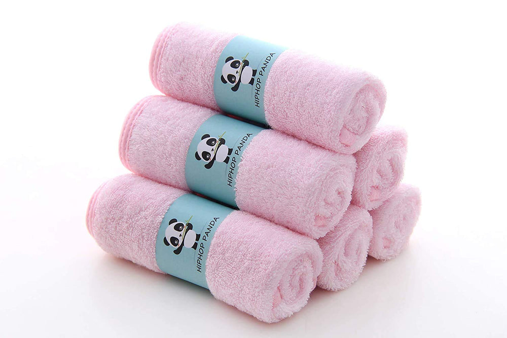 HIPHOP PANDA multi-purpose washcloths for face, bath, and makeup removal.
