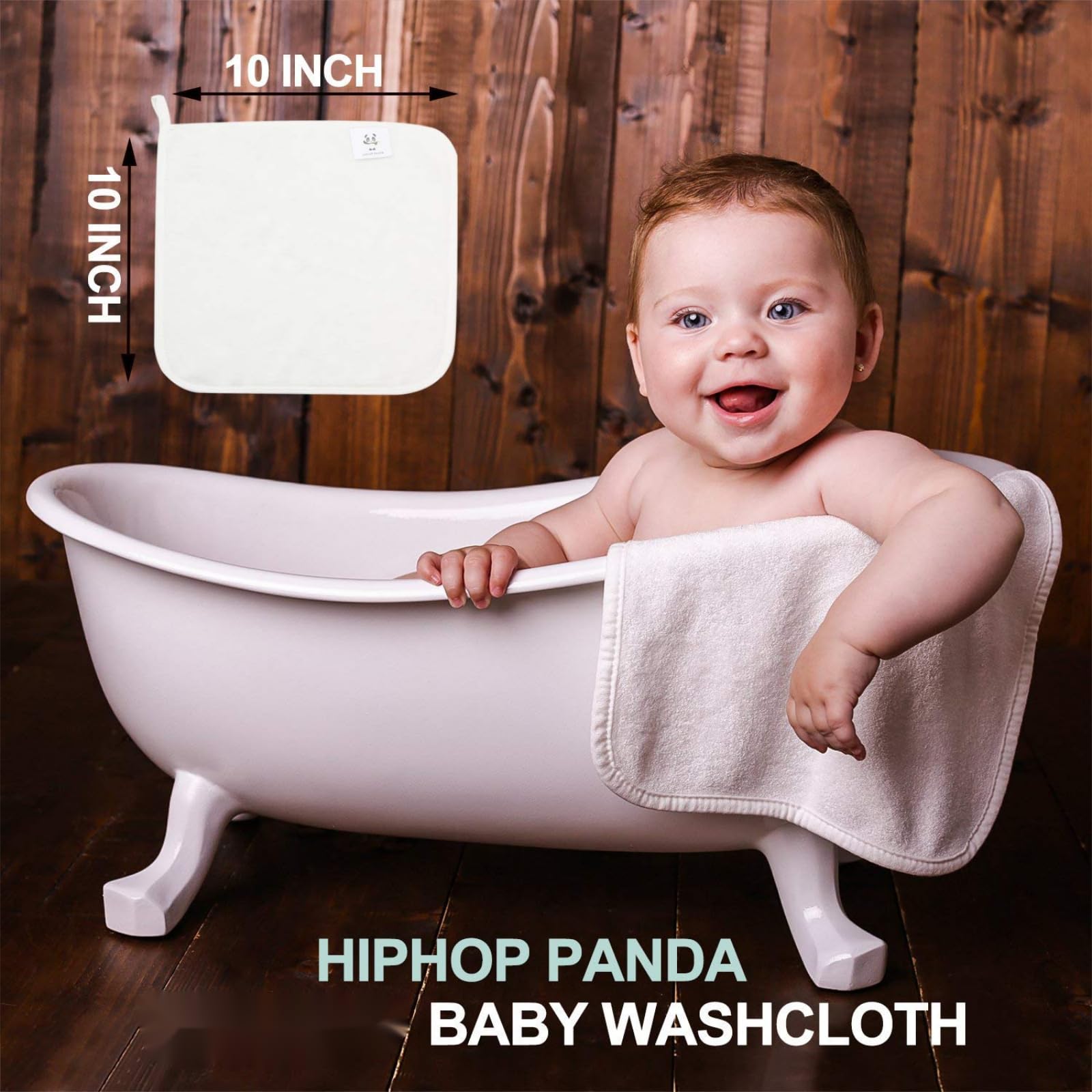 HIPHOP PANDA multipurpose washcloths ideal for baby care and daily routines