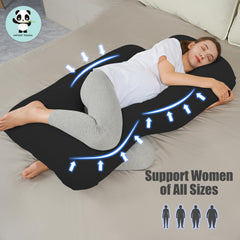 HIPHOP PANDA pillow supports side sleeping and reduces movement