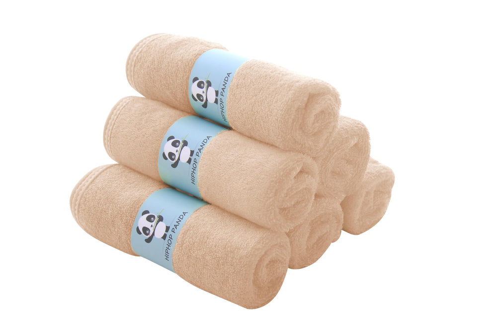 HIPHOP PANDA two-layer washcloth for highly absorbent cleansing.