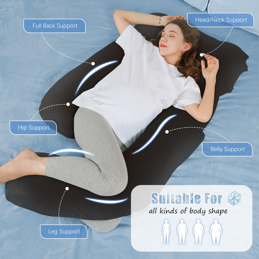 HIPHOP PANDA U-shaped pillow removable-cover feature enables easy cleaning.