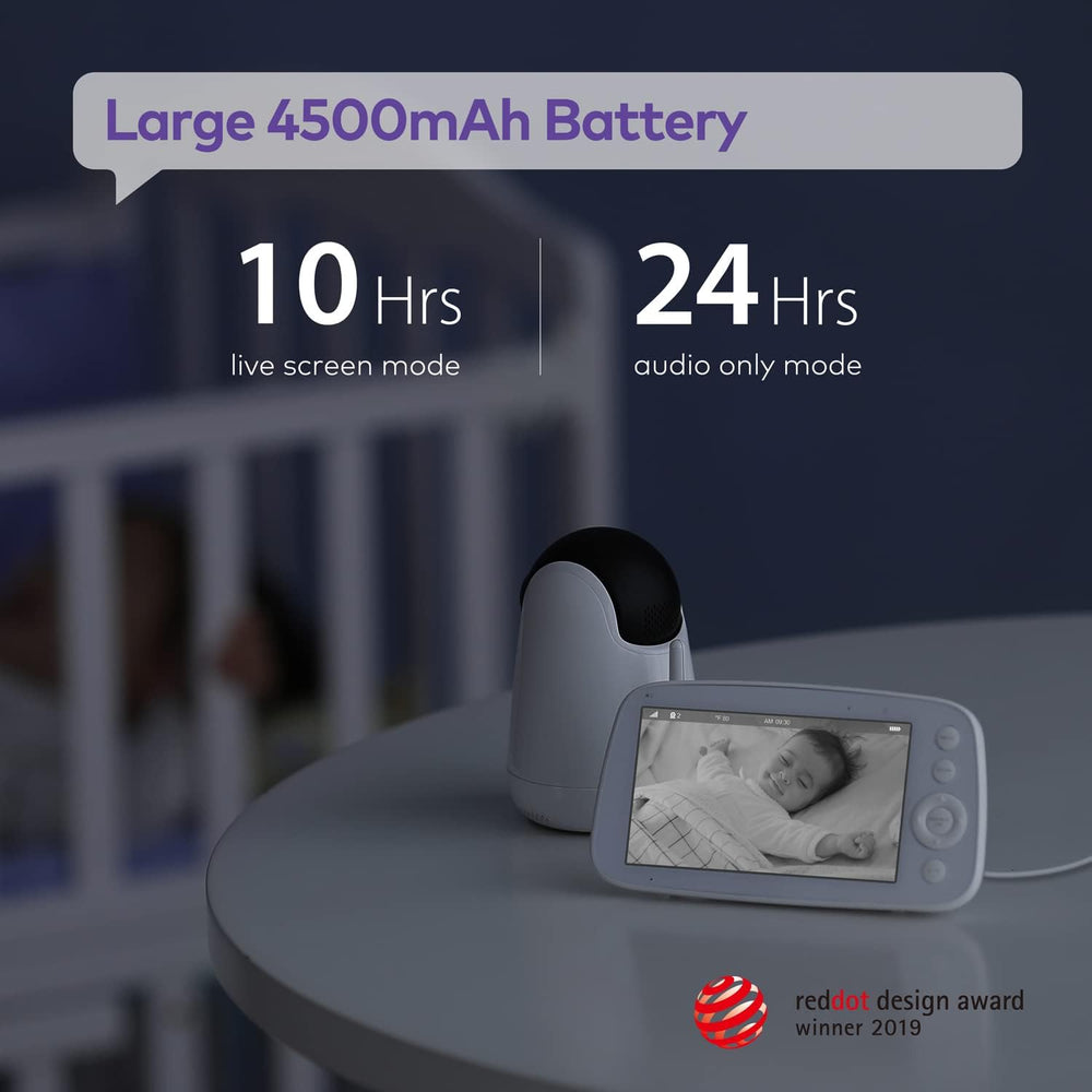 HiPP baby monitor camera PTZ-720p shows pan-tilt-zoom for flexible angle coverage.