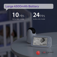 HiPP baby monitor camera PTZ-720p shows pan-tilt-zoom for flexible angle coverage.