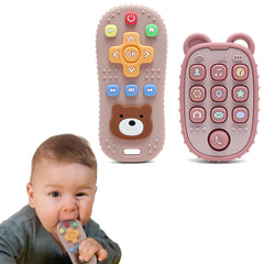 HippoBaby remote-teether with safe silicone for soothing gums.