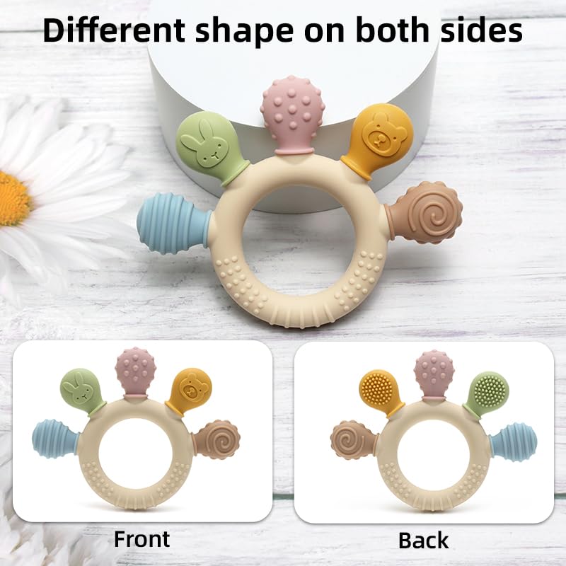 HippoBaby teether is dishwasher-safe for quick cleaning.