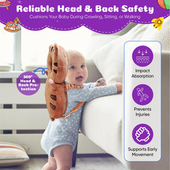 HippoBaby Turtle knee pads close-up highlighting soft padding for crawling comfort