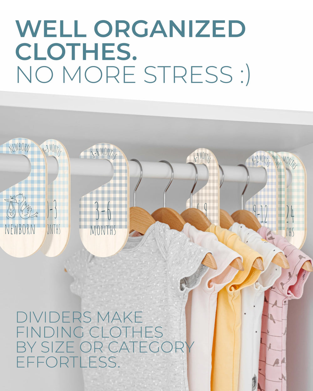 HIPPOTALE durable wooden dividers resist wear while remaining stylish in daily closet use.