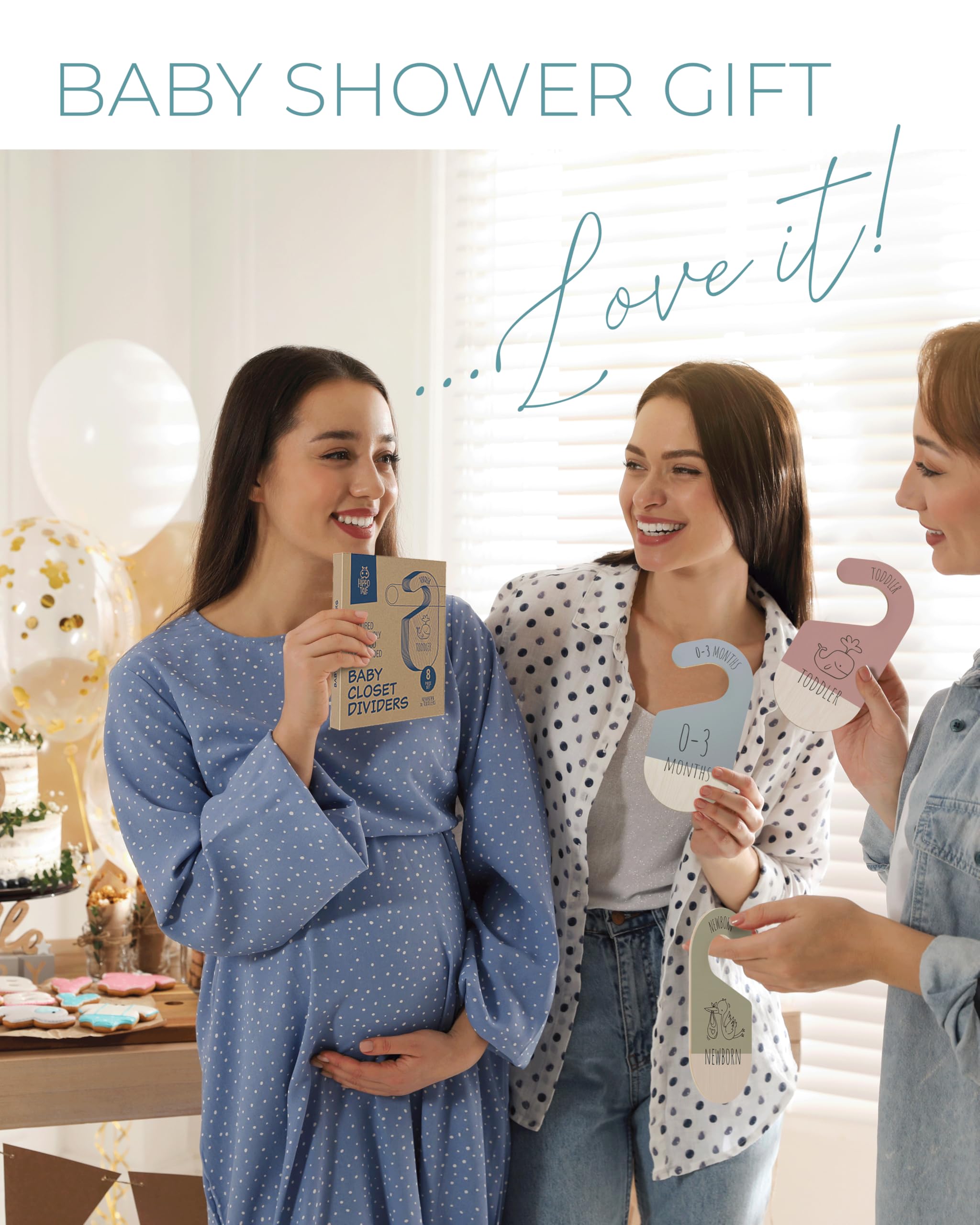 Hippotale organized baby closet with boho decor vibe and easy-access storage.
