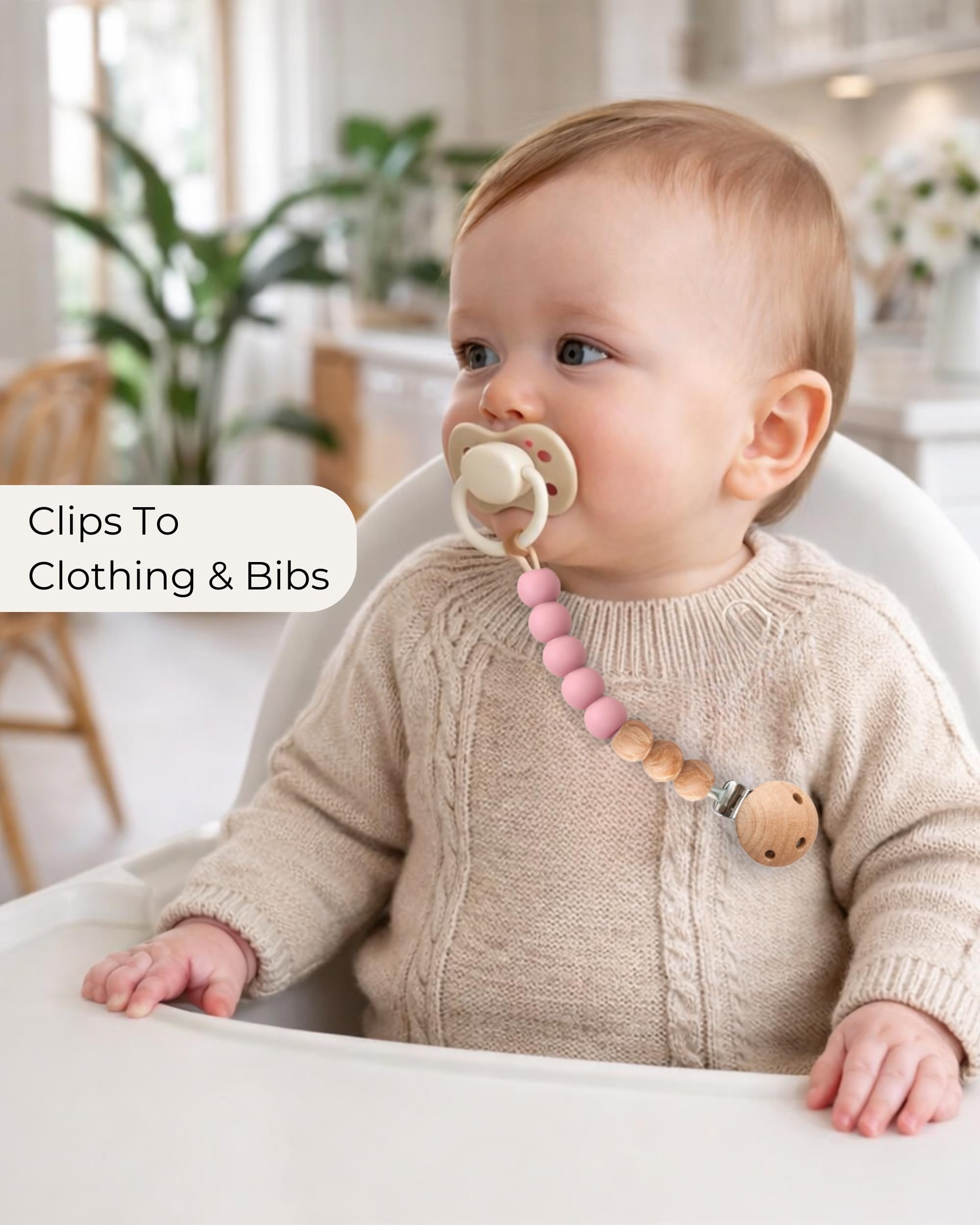 Hippypotamus pacifier clips are easy to clean with mild soap and air dry.