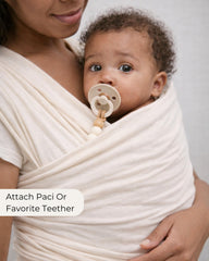 Hippypotamus pacifier clips wooden clasp provides strong grip to keep toys in reach.