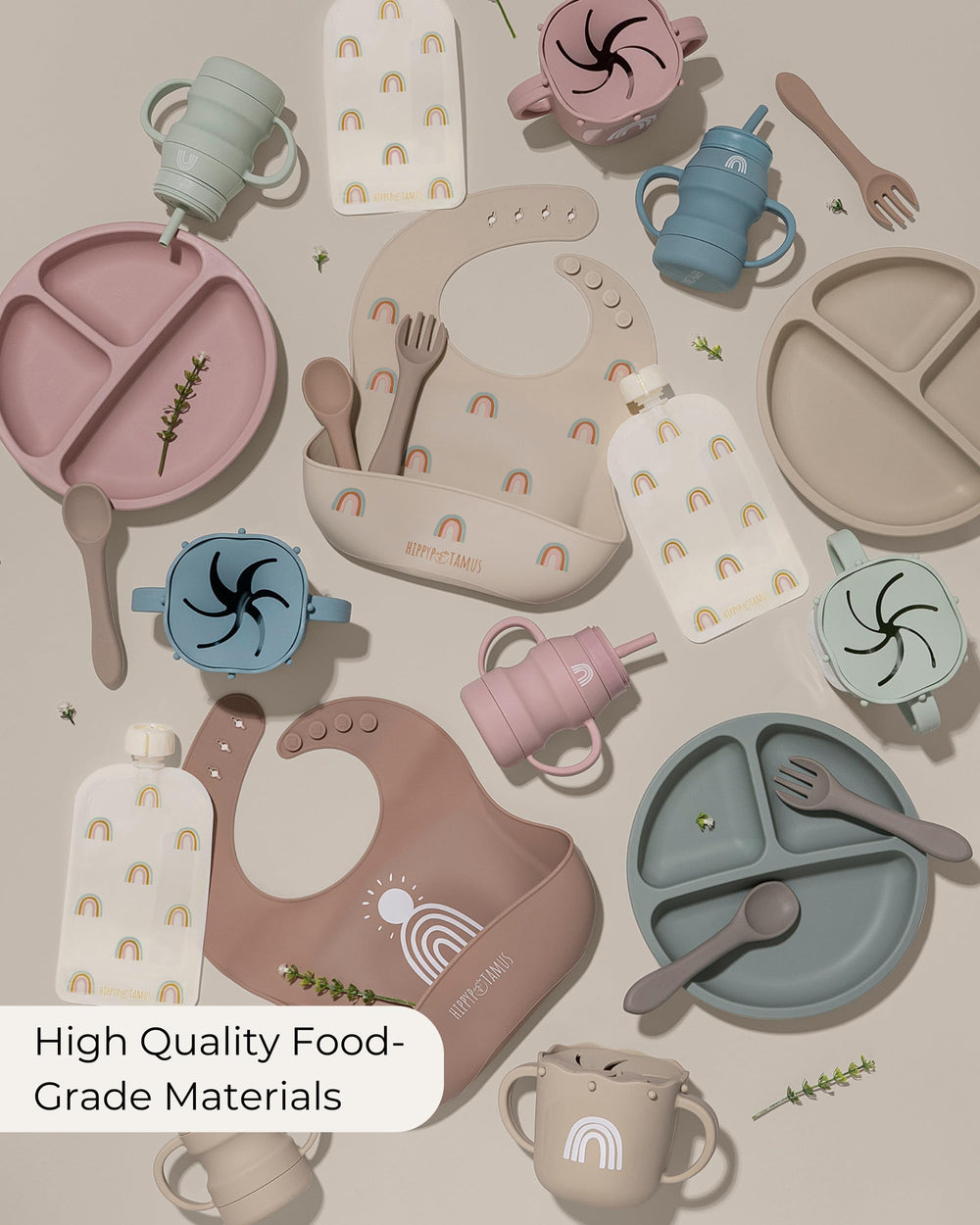 Hippypotamus Rainbows BPA-free pouch for safe, reusable feeding