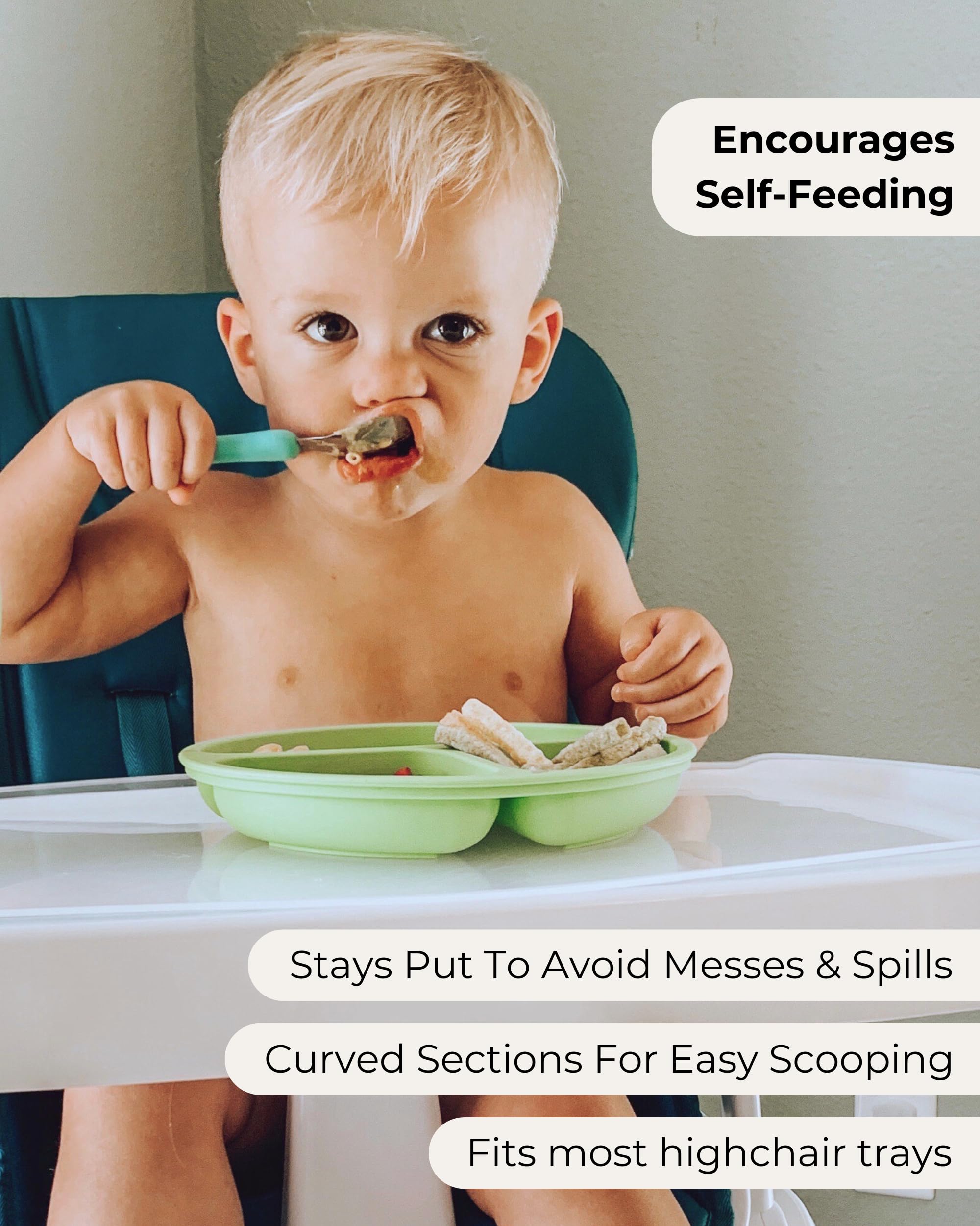 Hippypotamus silicone baby utensils designed for gentle, safe feeding.