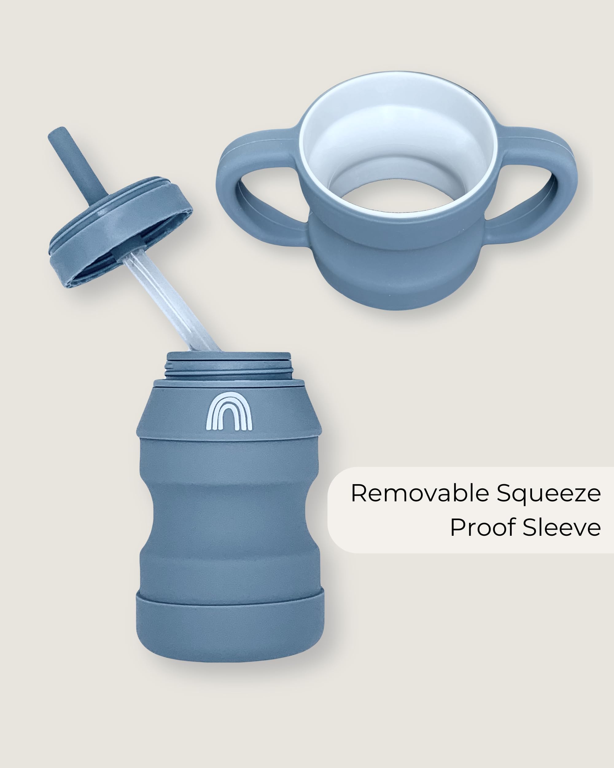 Hippypotamus 8oz capacity image emphasizes suitable portion for water or juice