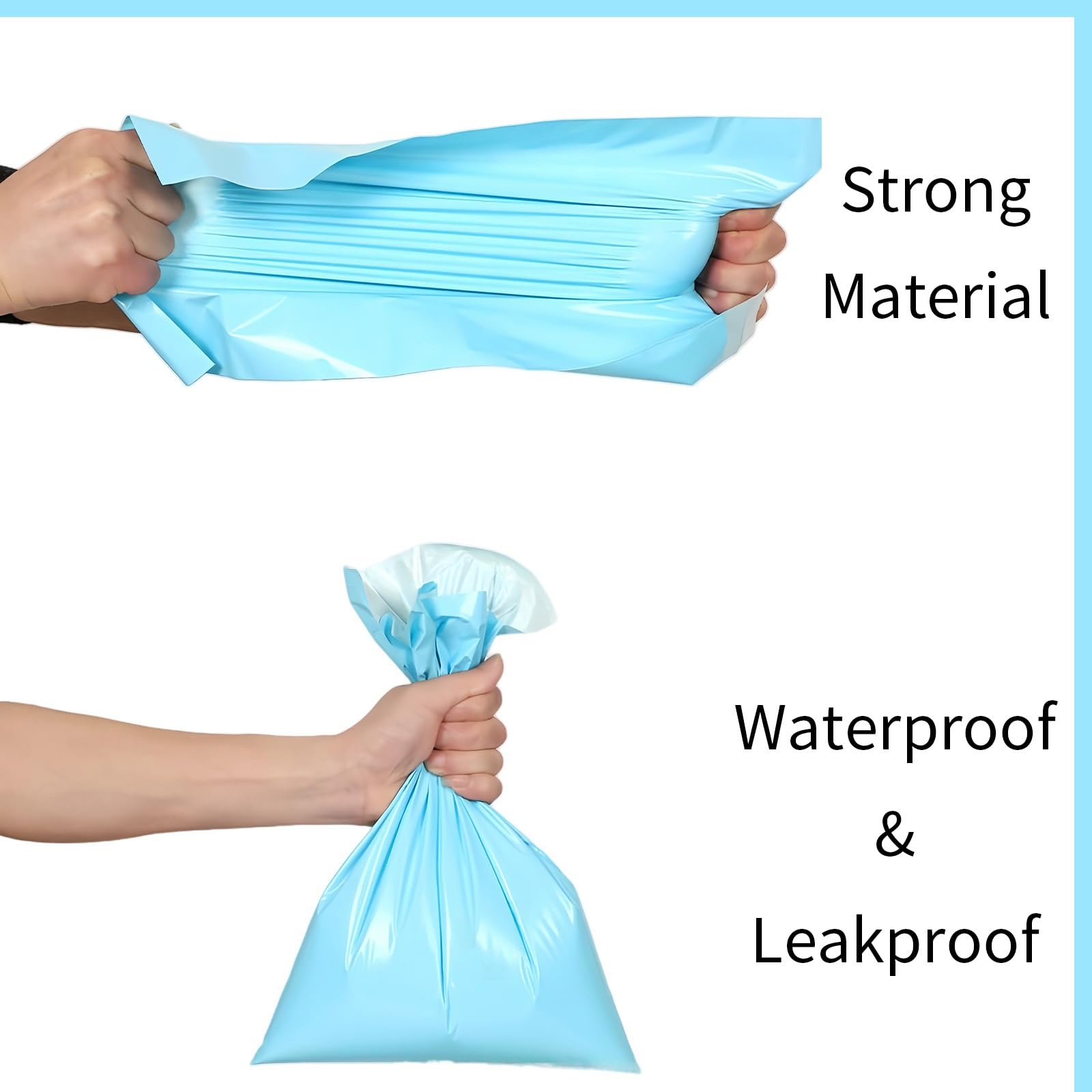 Hipruict leak-proof bags sized 11 by 16.5 inches for large waste items.