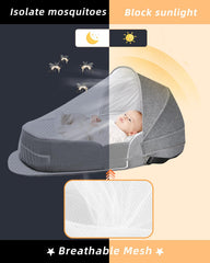 Hishe plush mattress detail highlights cozy comfort for daytime naps.