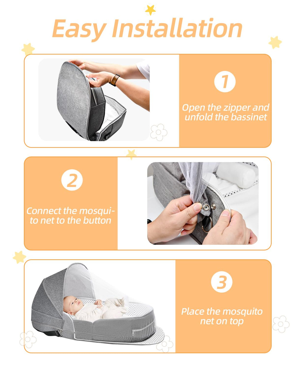 Hishe quick-setup image shows five-minute assembly for busy families.