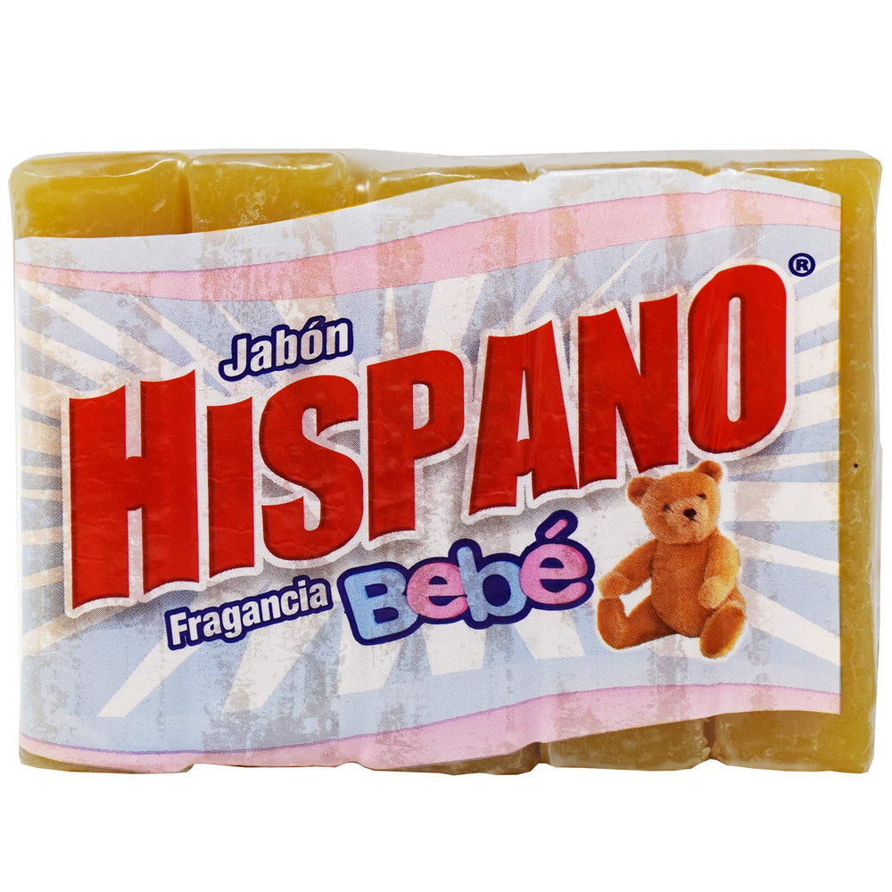 Hispano Bar Soap Green Hills pack front view with a fresh, inviting scent.