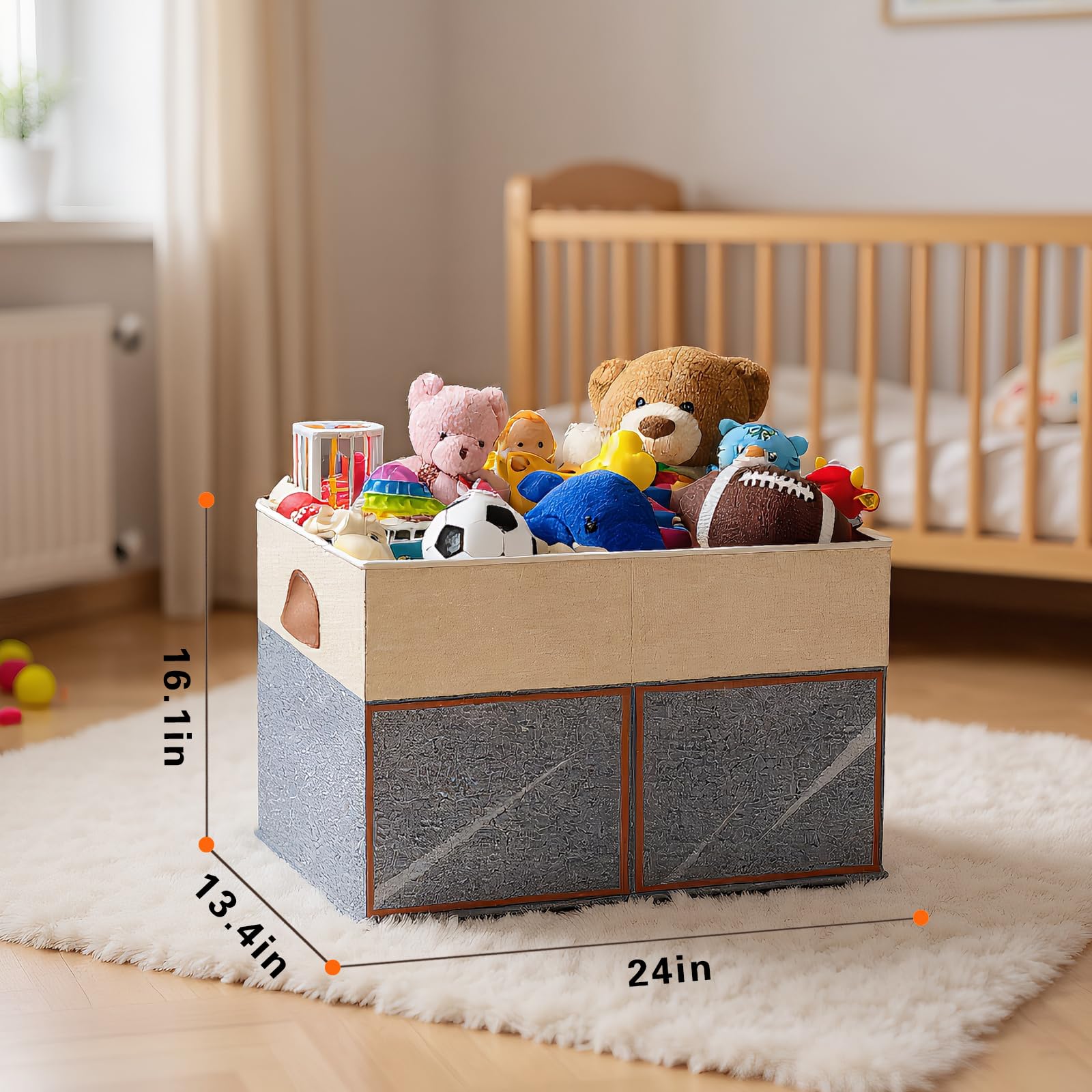 HISULIV toy storage box 85-liter capacity for toys