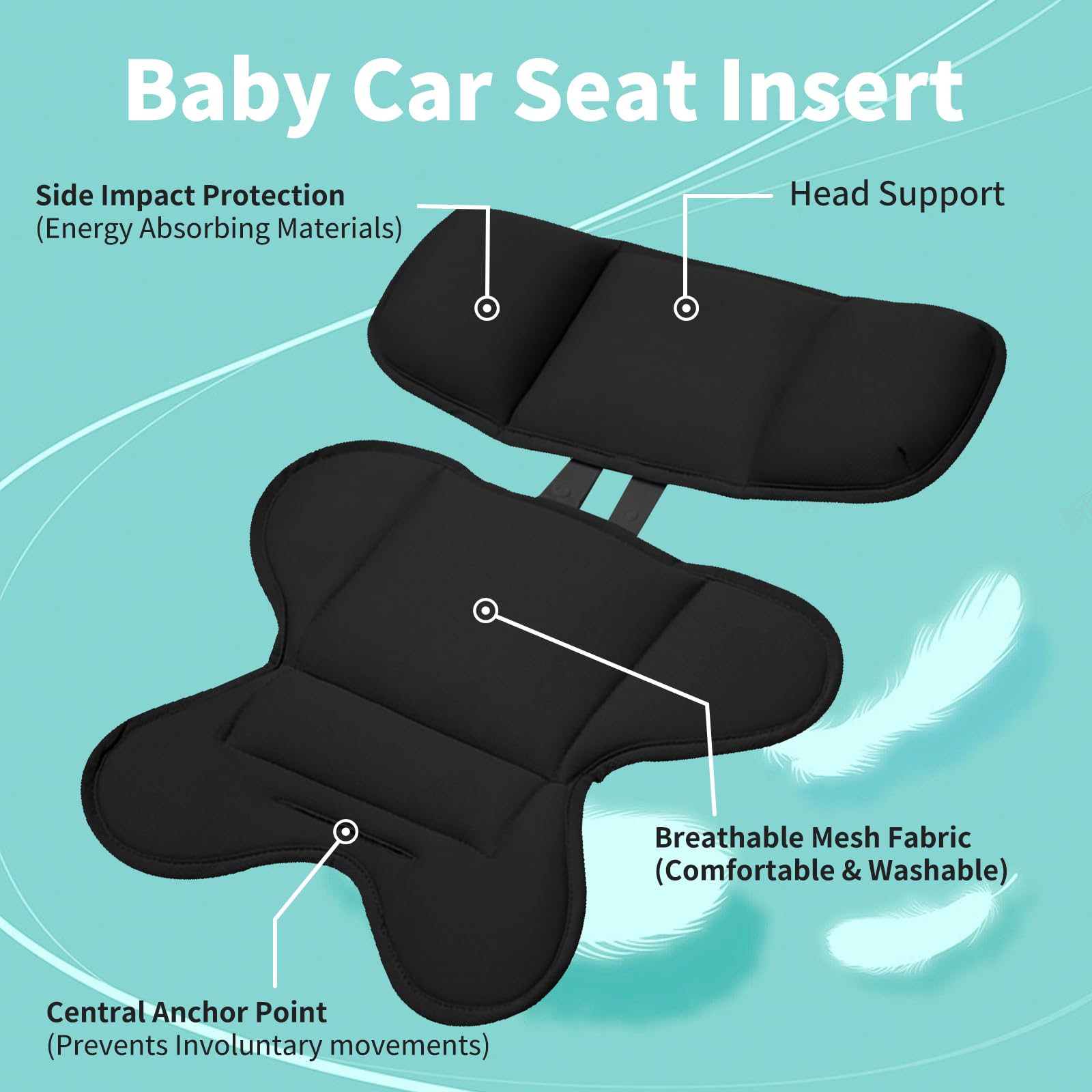 HitTopss adjustable headrest grows with baby for a perfect fit.