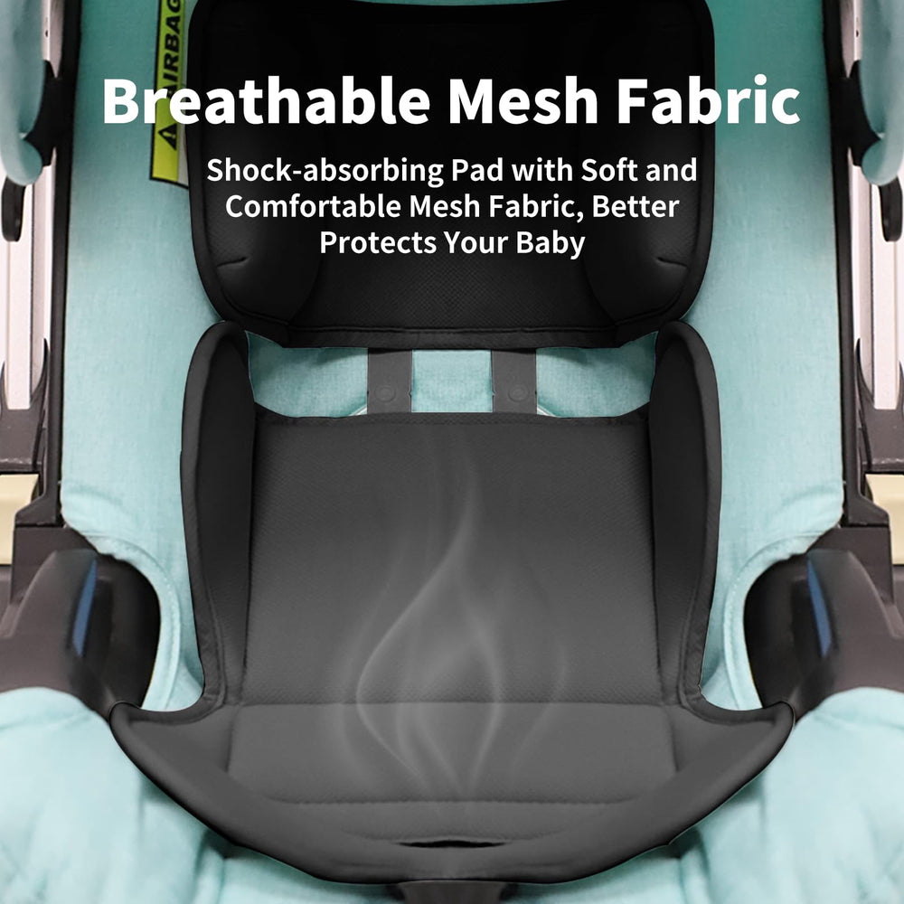 HitTopss breathable mesh cushion keeps baby cool and comfortable during travel.